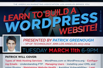 Learn to Build a WordPress Website with Patrick Greenough