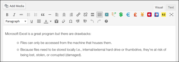 WordPress Post Dashboard when AdBlock is Paused